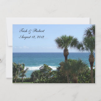 Invitación a la boda de playa