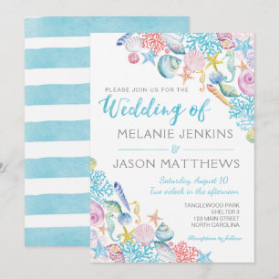 Invitación a la boda de playa