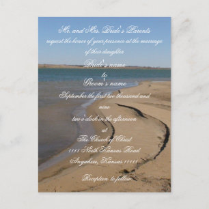 Invitación a la boda de playa