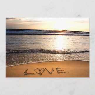 Invitación a la boda de playa