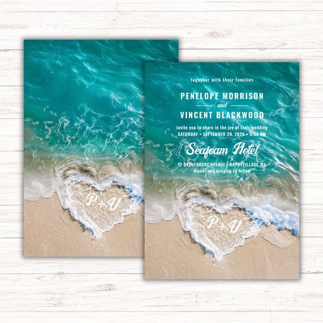 Invitación a la boda de playa (Subido por el creador)