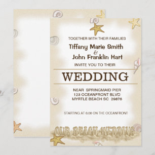 Invitación a la boda de playa