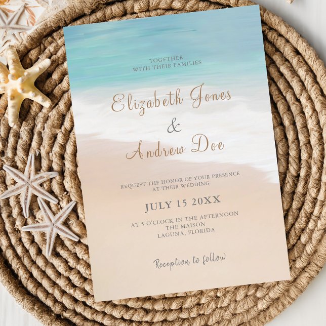 Invitación a la boda de playa/Boda de Oceanside (Subido por el creador)