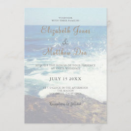 Invitación a la boda de playa/Boda del Océano