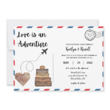 Invitación a la boda de postales- Boda de destino
