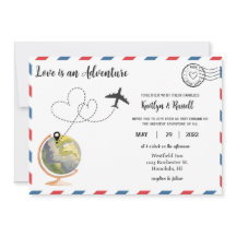 Invitación a la boda de postales- Boda de destino