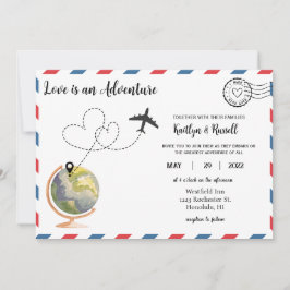 Invitación a la boda de postales- Boda de destino