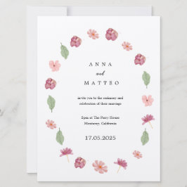 Invitación a la boda de primavera
