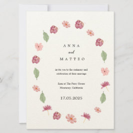 Invitación a la boda de primavera