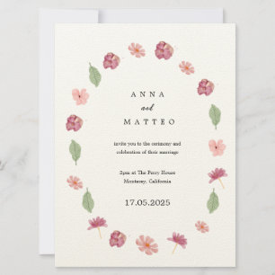 Invitación a la boda de primavera