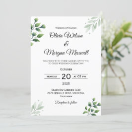 Invitación a la boda de primavera