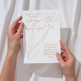 Invitación a la boda de primavera de Daffodil