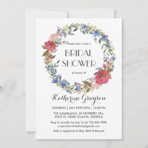 Invitación a la boda de primavera de la flor vinta