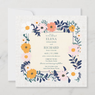 Invitación a la boda de primavera de Wildlfower
