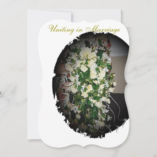 Invitación a la boda de primavera "floral" (Anverso)