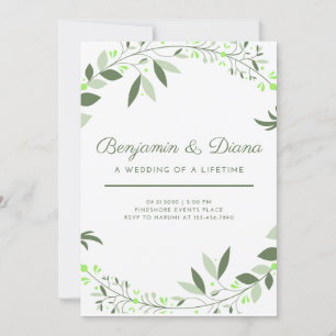 Invitación a la boda de primavera inagotable