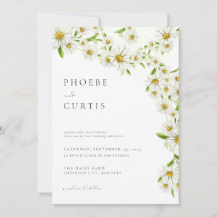 Invitación a la boda de primavera verano floral