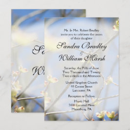 Invitación a la boda de primaveras