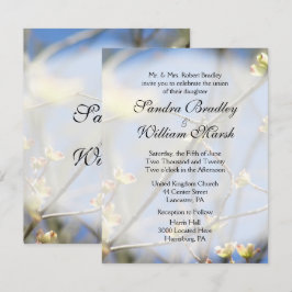 Invitación a la boda de primaveras