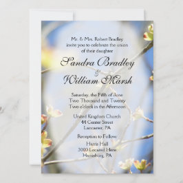 Invitación a la boda de primaveras
