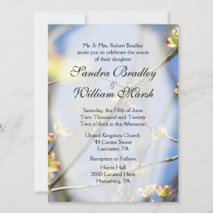 Invitación a la boda de primaveras