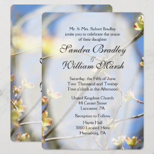 Invitación a la boda de primaveras