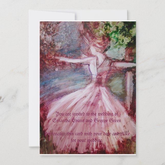 Invitación a la boda de "Princesa Novia" (Anverso)