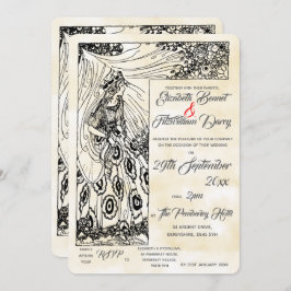 Invitación a la boda de princesas de cuento de had