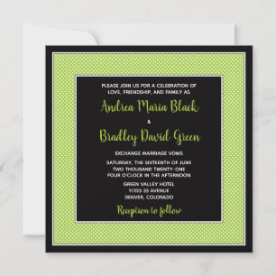 Invitación a la boda de Punto Polka de personaliza