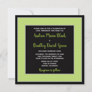 Invitación a la boda de Punto Polka de personaliza