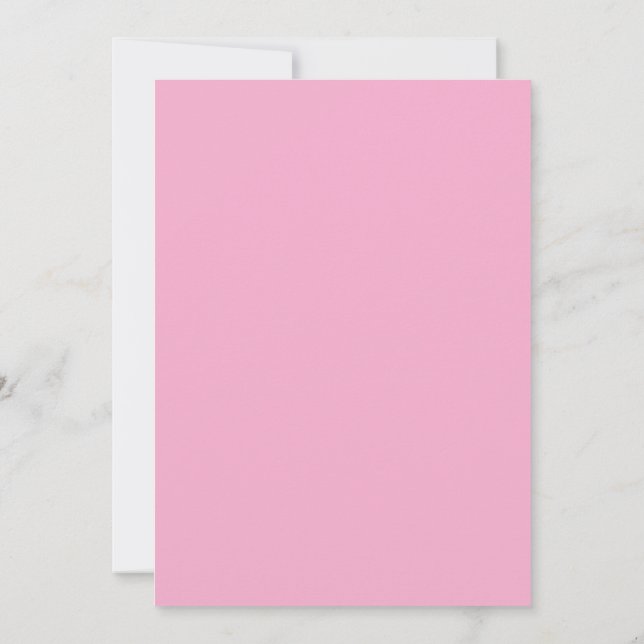 Invitación a la boda de Punto Polka Rosa (Reverso)