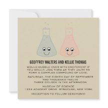 Invitación a la boda de química
