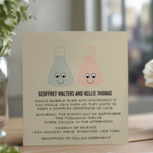 Invitación a la boda de química