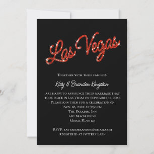 Invitación a la boda de Red Las Vegas