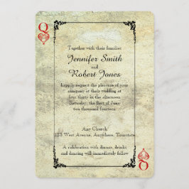 Invitación a la boda de Reina de Corazones