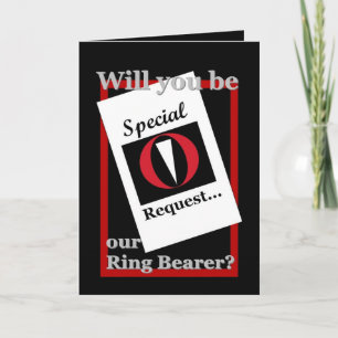 Invitación a la boda de RING BEARER - Solicitud es