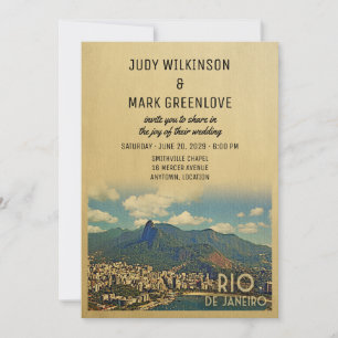 Invitación a la boda de Río de Janeiro Brasil