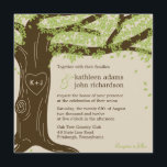Invitación a la boda de roble<br><div class="desc">Con un hermoso roble que simboliza tu fuerte y eterno amor,  esta colección de bodas de roble encantará a tus amigos y familia y los preparará para celebrar tu romántica celebración. Componentes coincidentes disponibles en berryberrysweet.com Tarjeta de agradecimiento coincidente:</div>