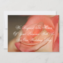 Invitación a la boda de Rosa de Peach para la pers