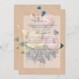 Invitación a la boda de Rosa en inglés