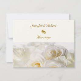 Invitación a la boda de rosas