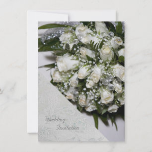 Invitación a la boda de Rosas Blancas
