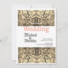 Invitación a la boda de Rosas de época