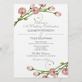 Invitación a la boda de Rosas de los Jardínes Flor