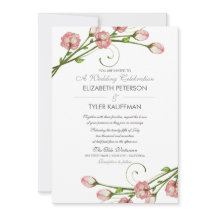 Invitación a la boda de Rosas de los Jardínes Flor