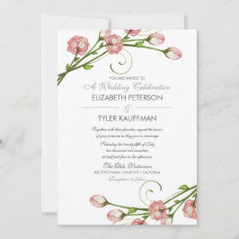 Invitación a la boda de Rosas de los Jardínes Flor