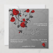 Invitación a la boda de Rosas encantados