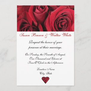 Invitación a la boda de Roses Rojos