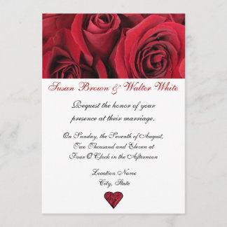 Invitación a la boda de Roses Rojos