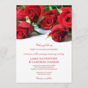 Invitación a la boda de Roses Rojos